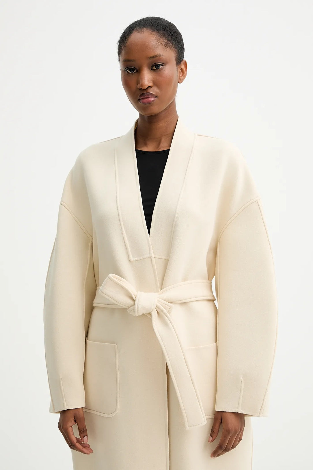 Timeless Ivory Diletta Coat