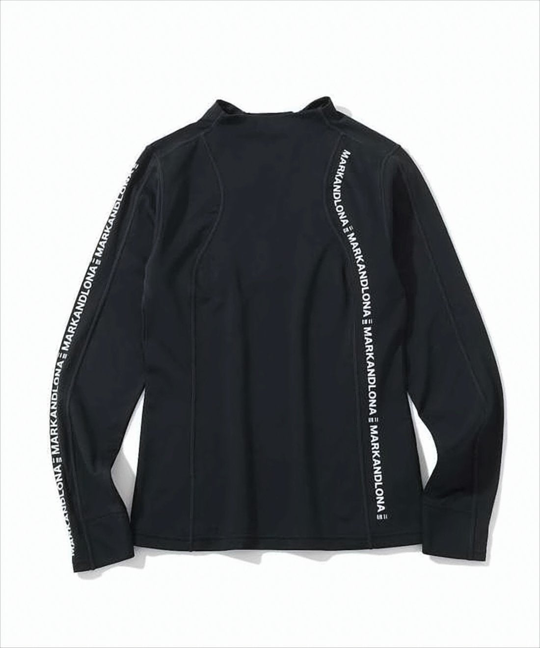 Fitted Long-Sleeve Training Top with Vertical Branding