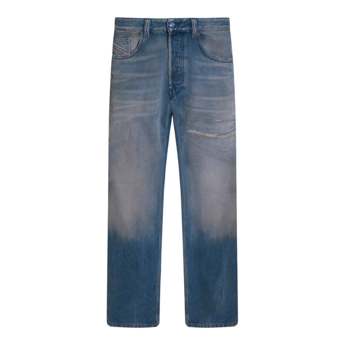 Classic Straight-Leg Jeans With Vintage Wash
