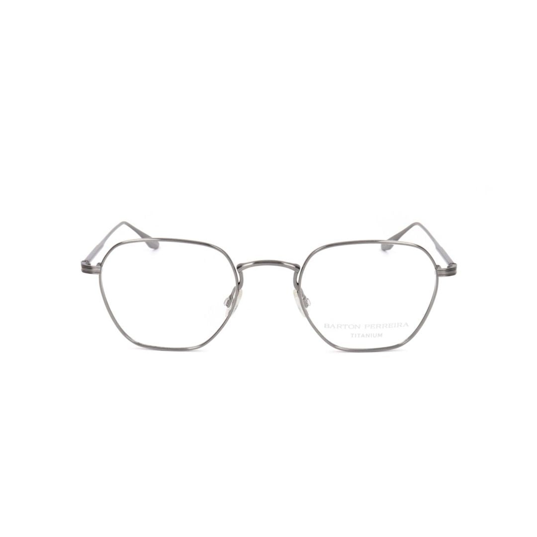 Bp5038 501tb Geometric Metal Frame Eyeglasses with Adjustable Nose Pads