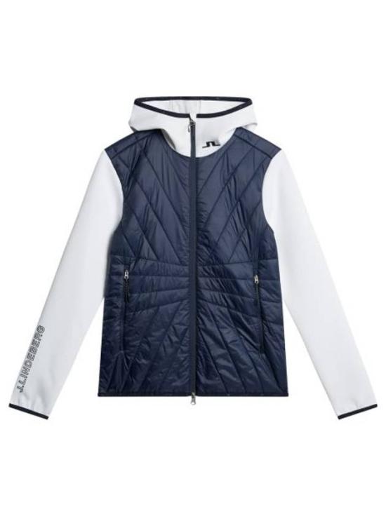 Quilted Lightweight Jacket With Smooth Sleeves And Hood