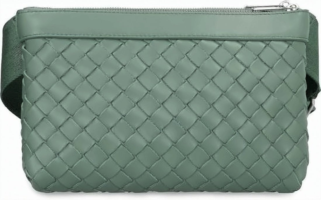 Woven Leather Crossbody Bag