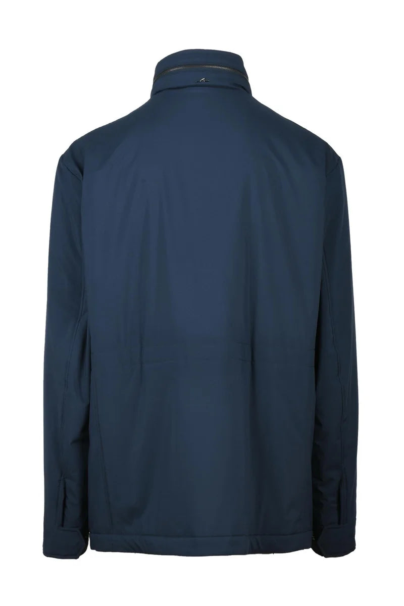 Coat with Zip - Blue