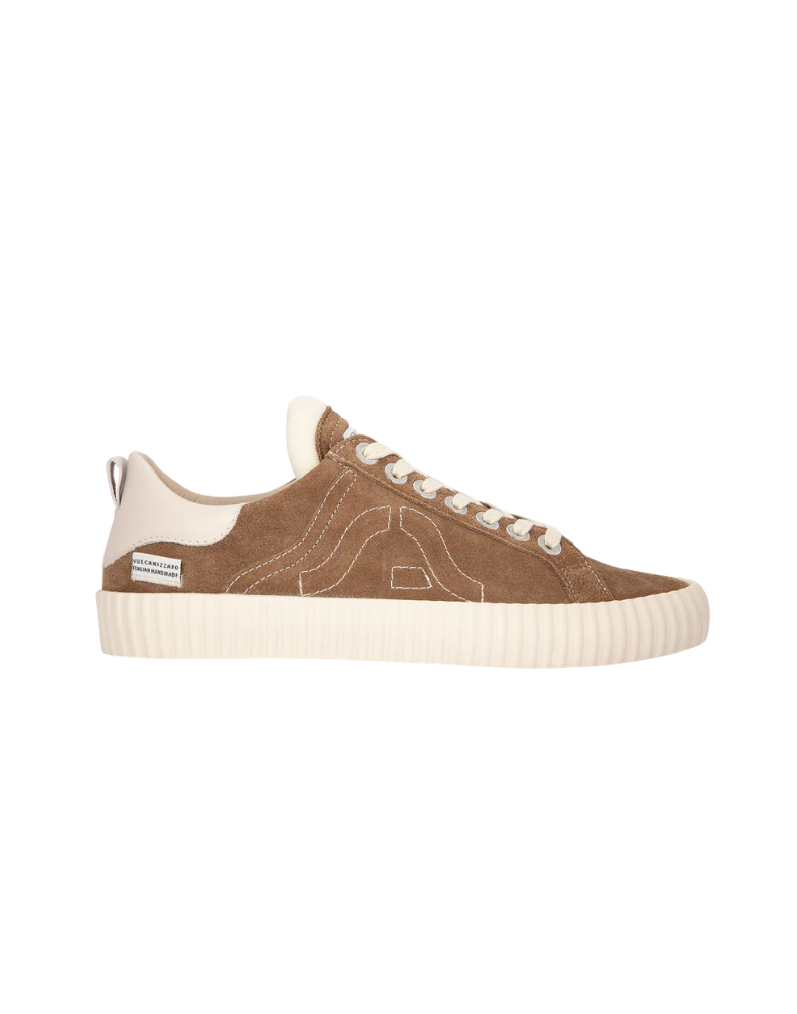 Taupe Wavy Suede Sneakers