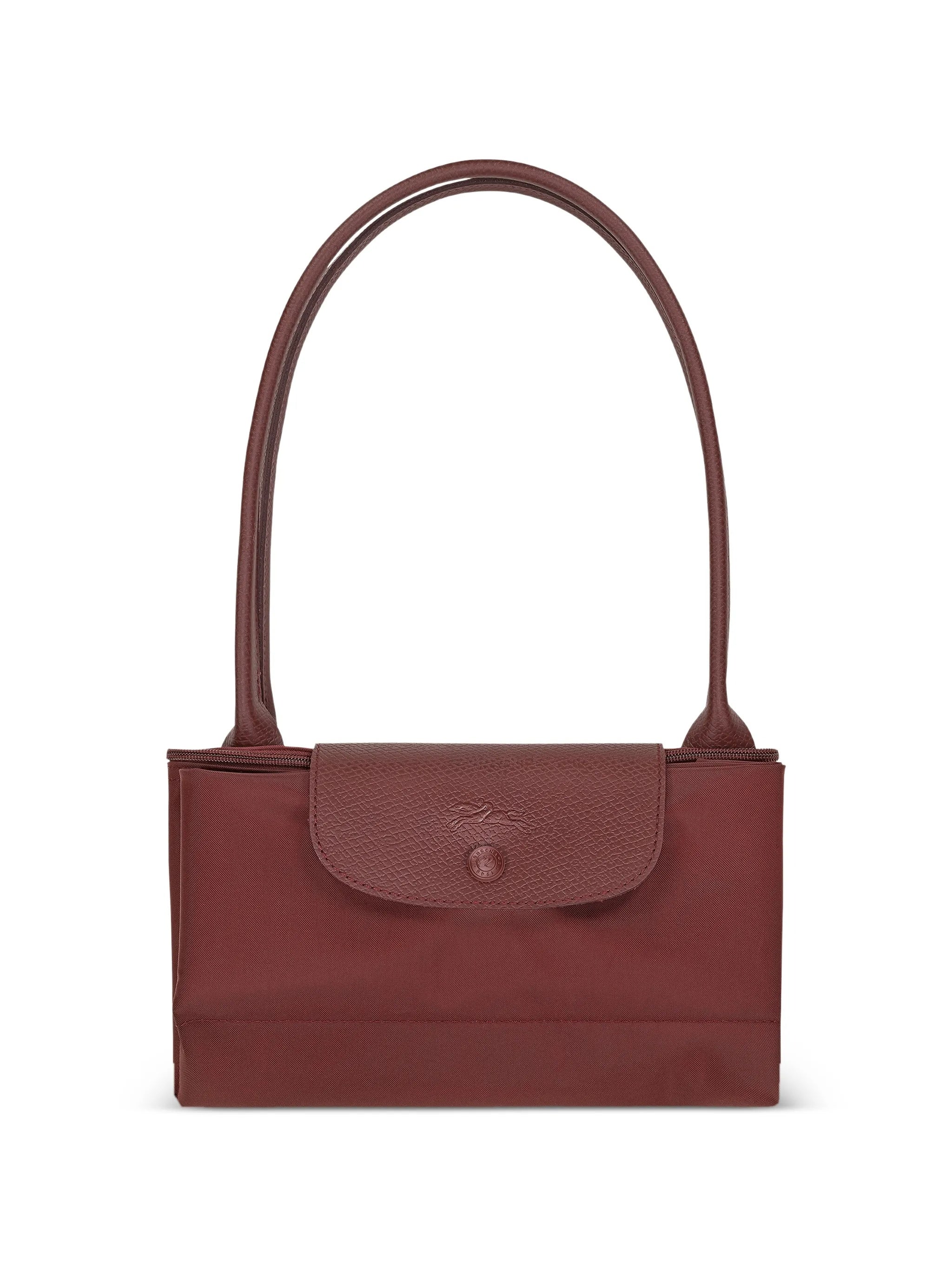 Structured Trapezoidal Tote Bag With Zippered Top