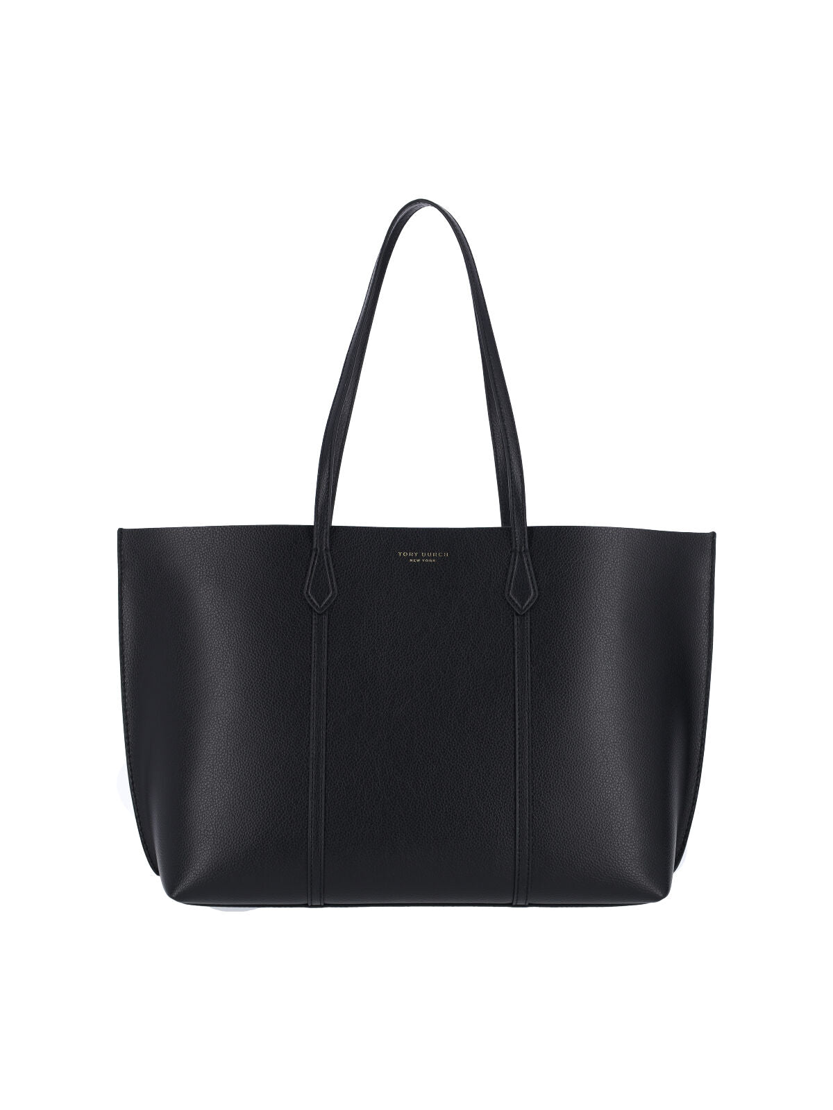 Smooth Black Calf Leather Tote Bag