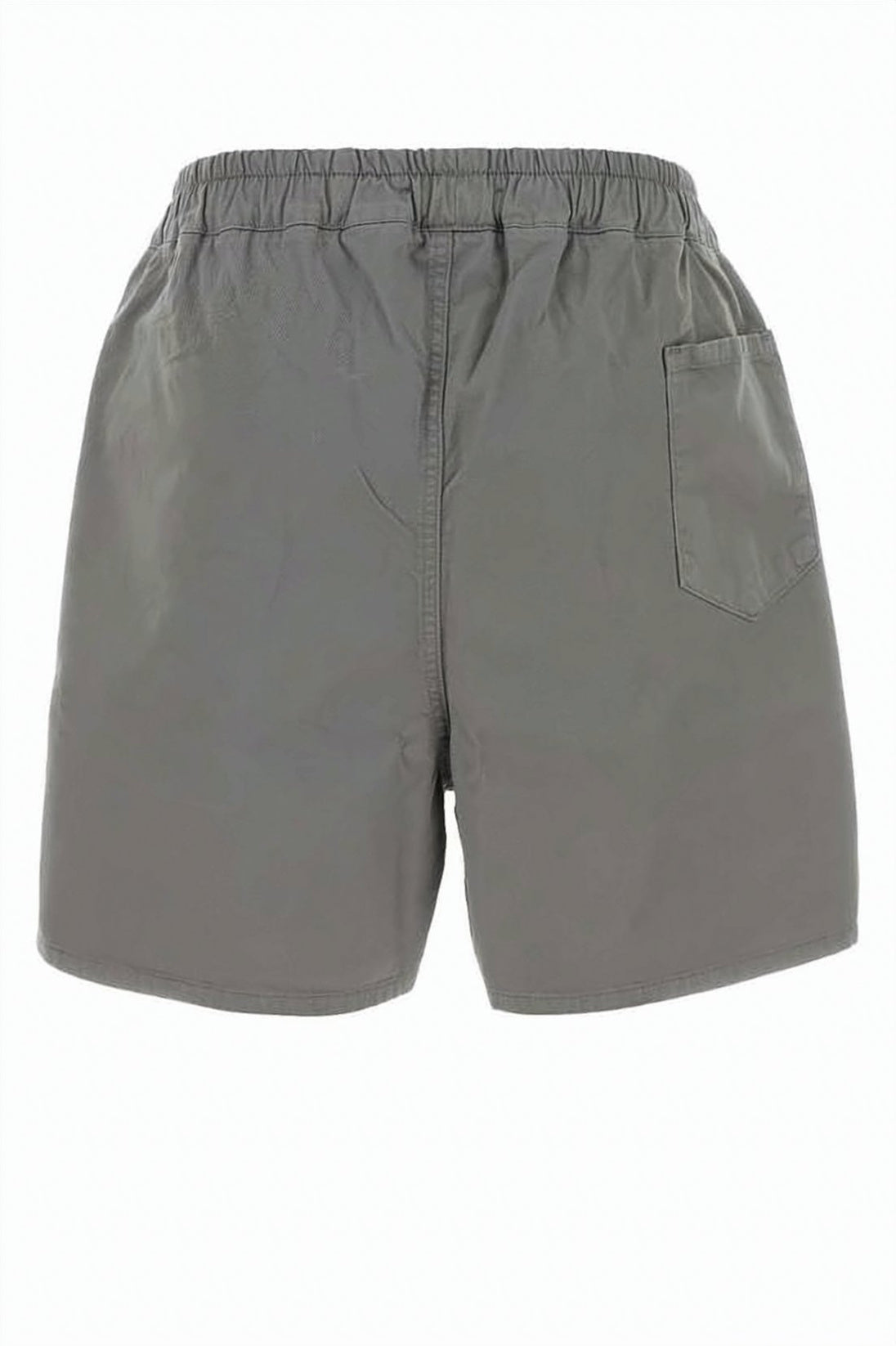 Relaxed-Fit Grey Cotton Shorts with Subtle Logo