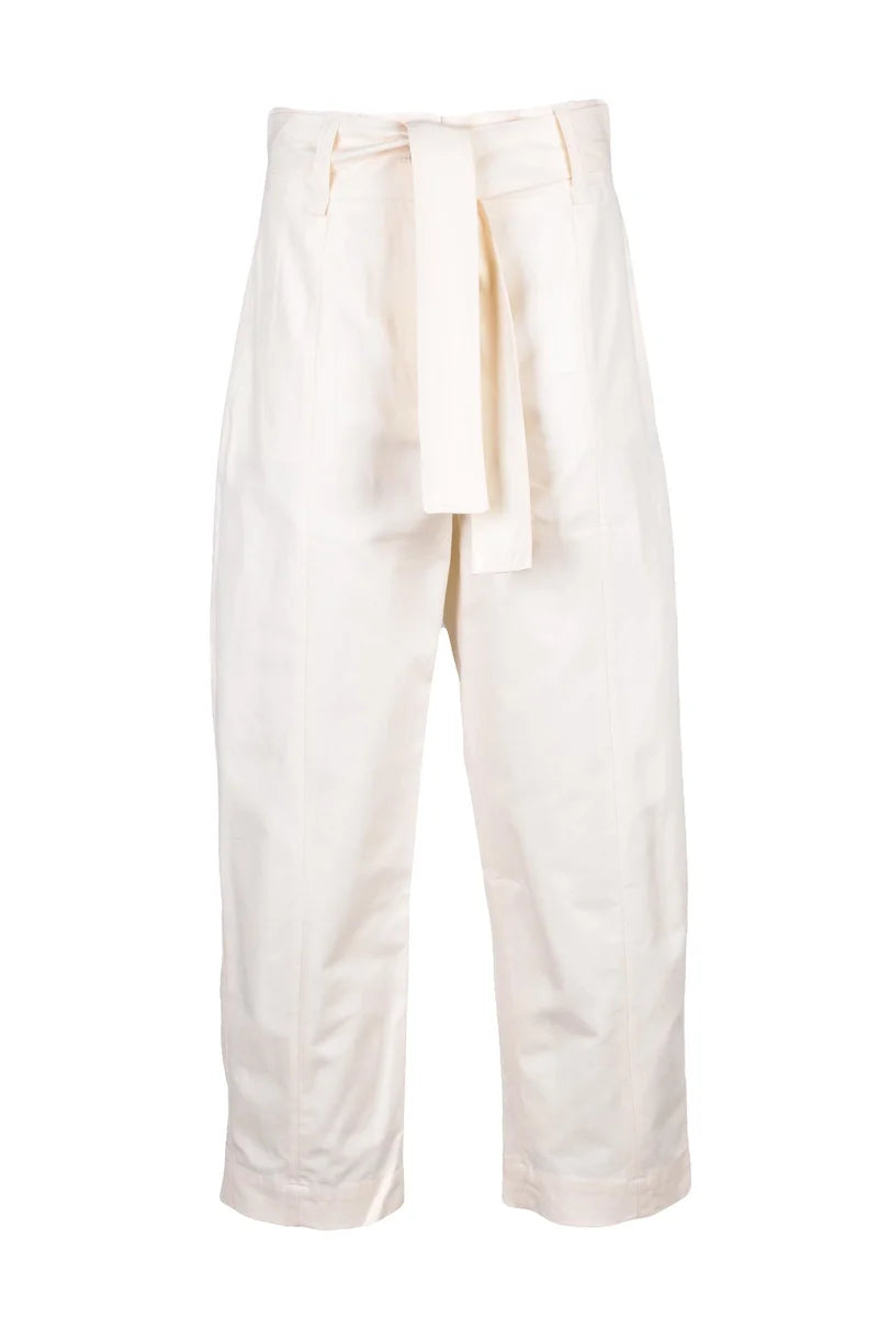 Chino Pants Cotton Lycra - White Pearl
