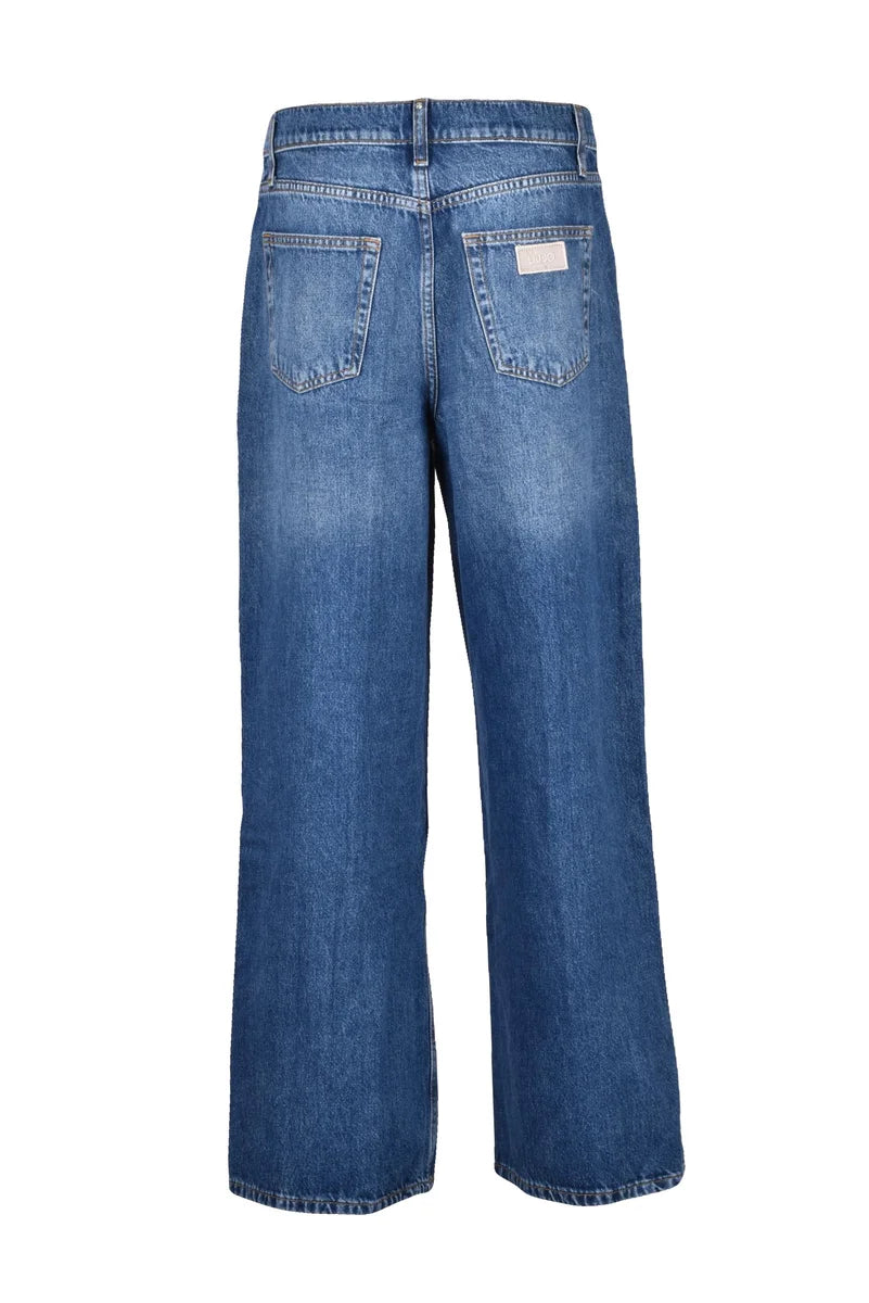 Blue Campus Baggy Cotton Women Jeans