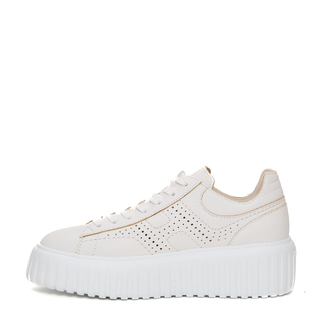 H Stripes Sneakers with Chunky Platform Sole