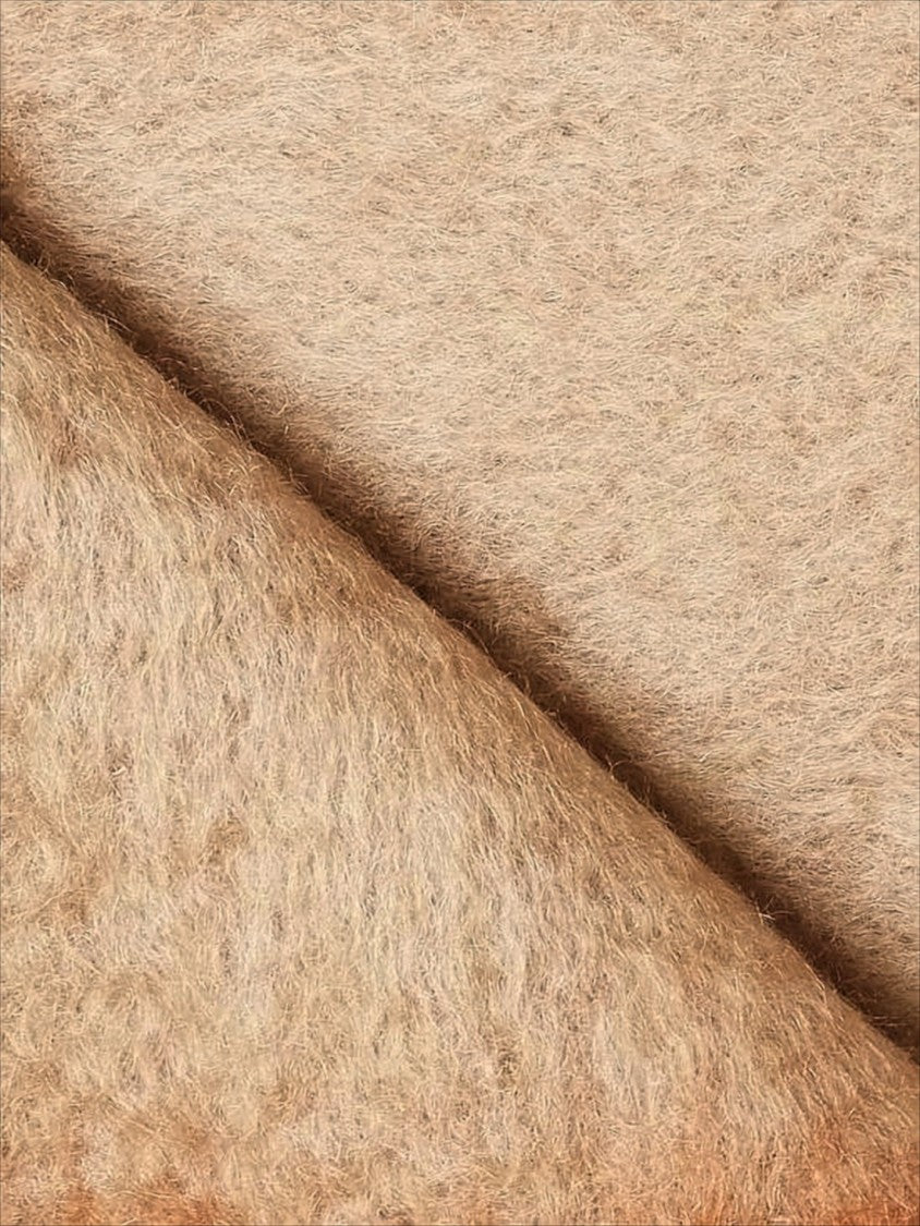 Textured Mohair And Wool Blend Scarf