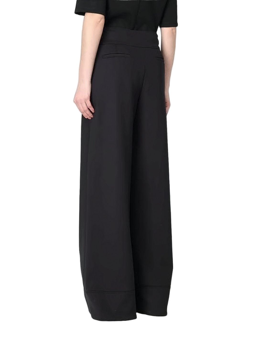 Wide-Leg Suit Pants with High Waist
