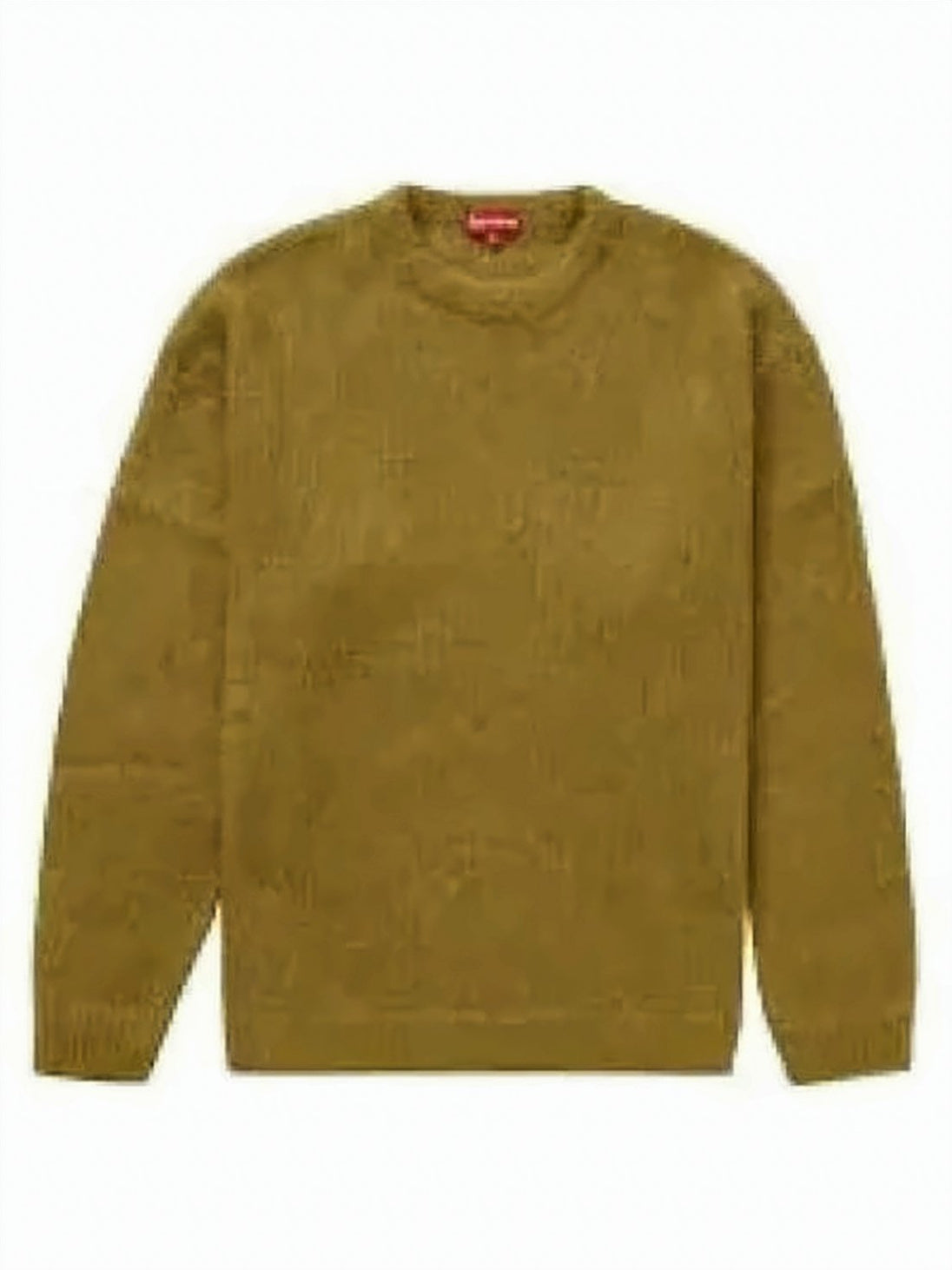 Classic Crewneck Sweater With Textured Knit Fabric