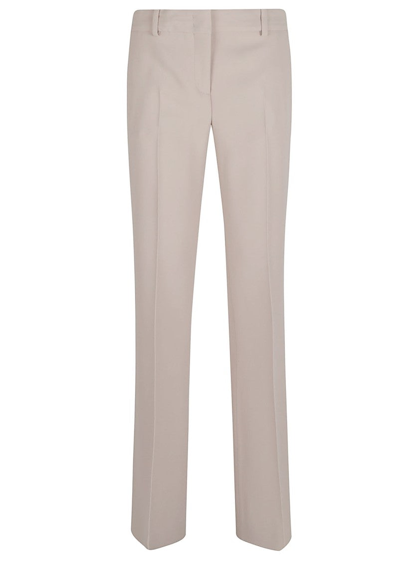 Straight-Leg Trousers With Subtle Pleats