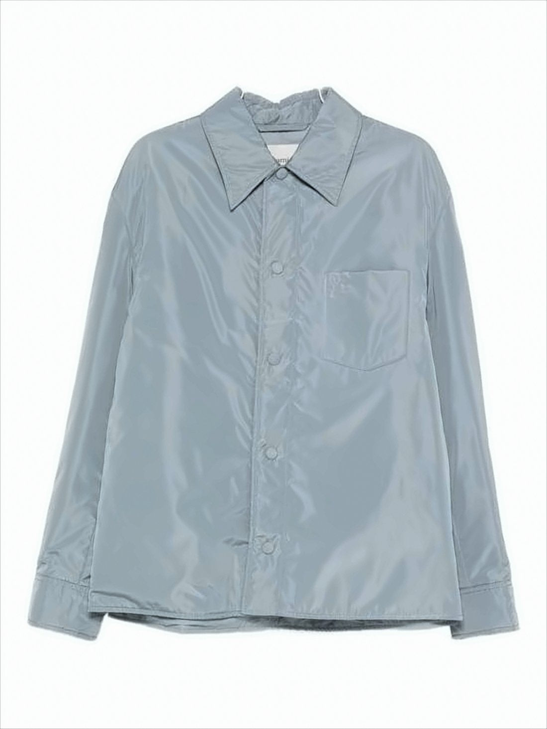 Lightweight Blue Jacket With Classic Collar