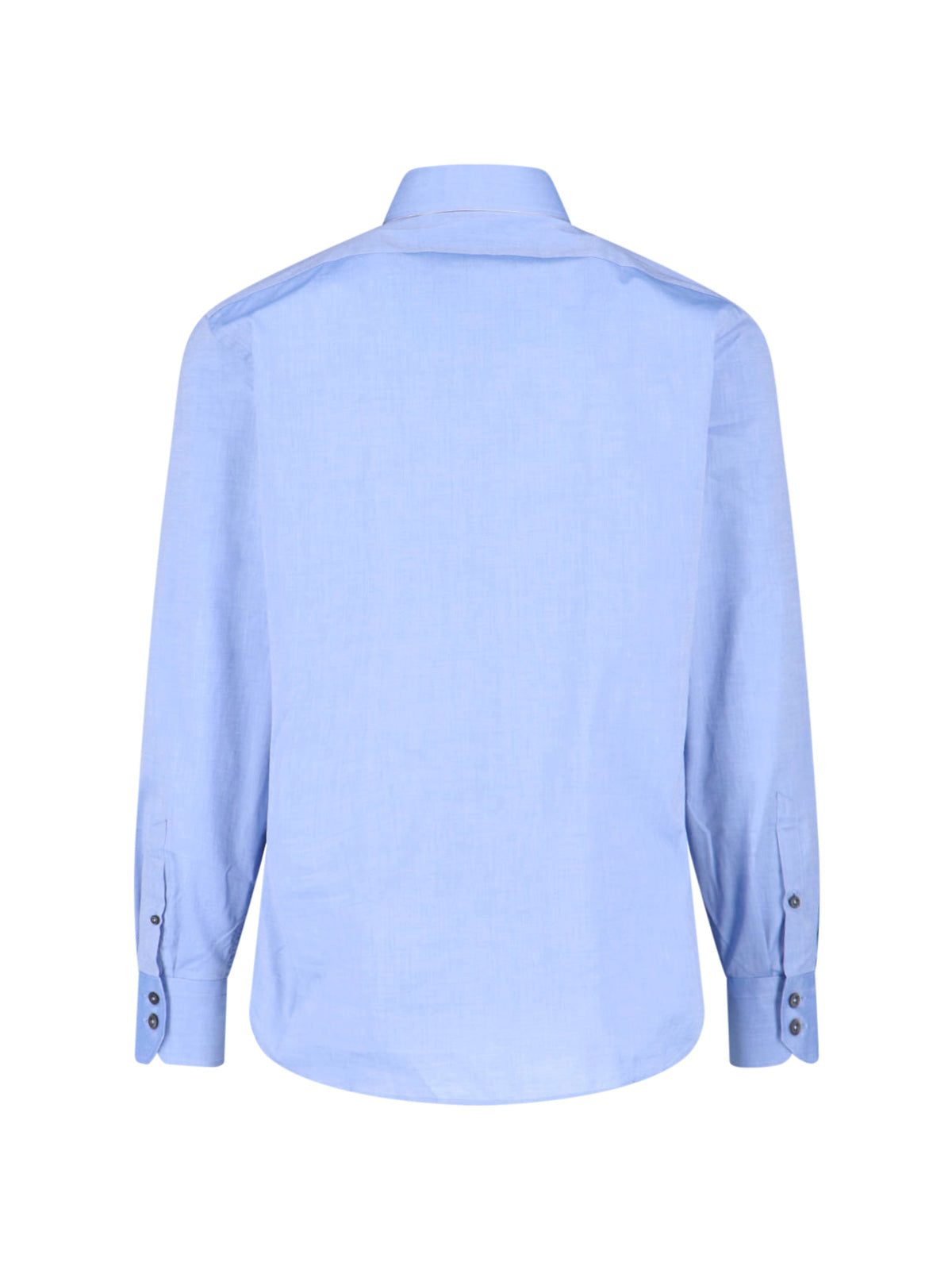 Blue Ghost Cotton Long-Sleeve Shirt