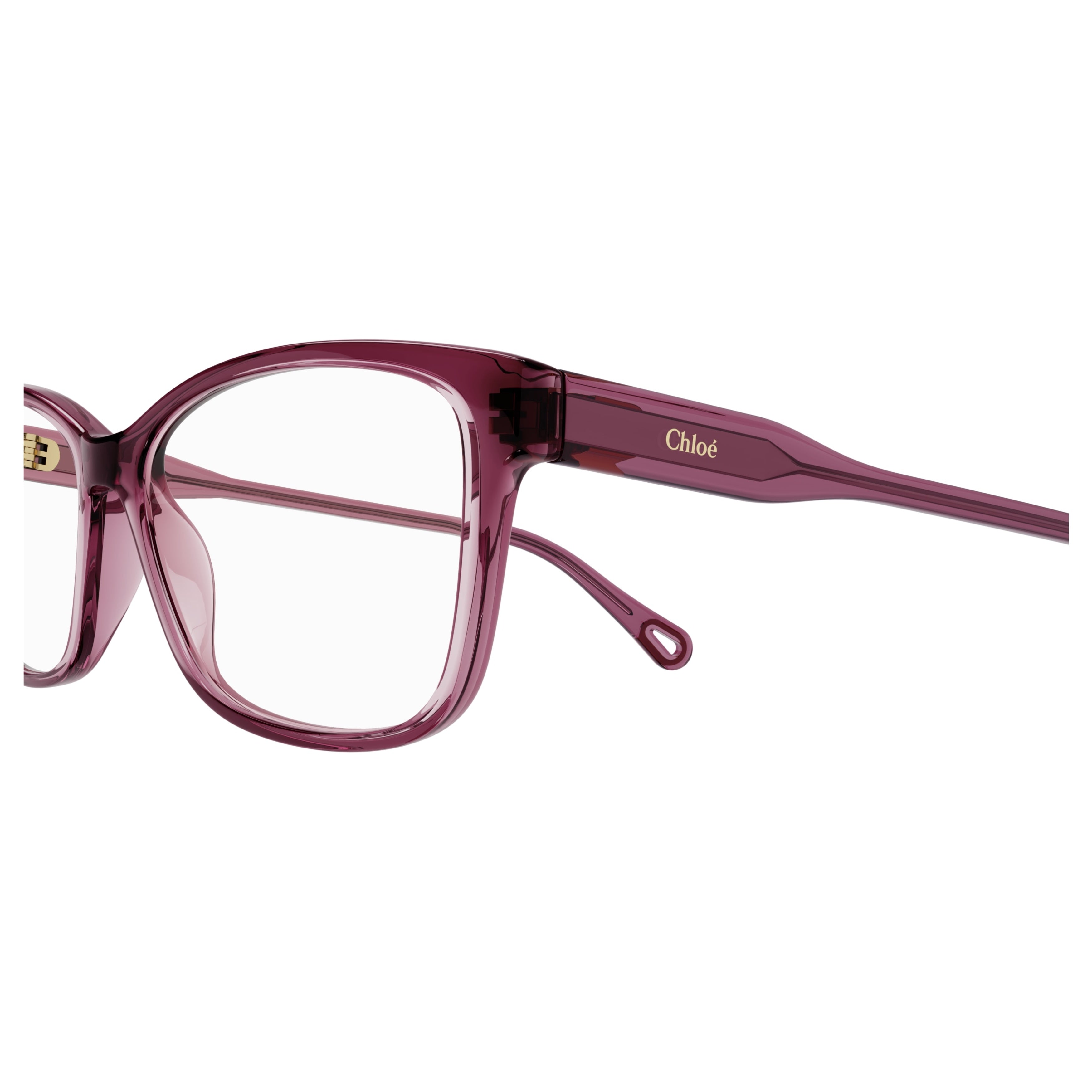 Ch0116o Translucent Deep Plum Acetate Eyeglasses