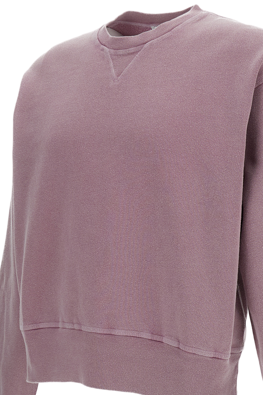 Pink Cotton Crewneck Sweatshirt