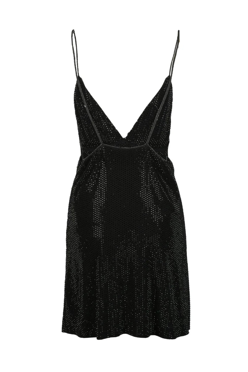 Sequin Dress Zip - Black