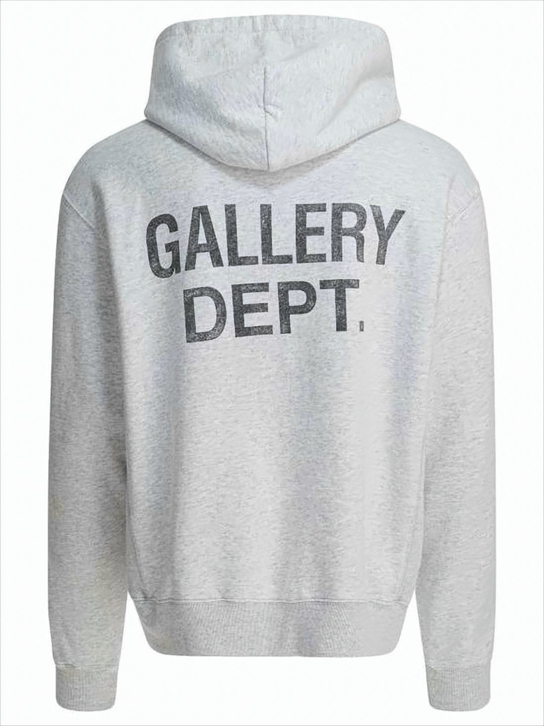 Light Grey Hoodie with Paint Splatter