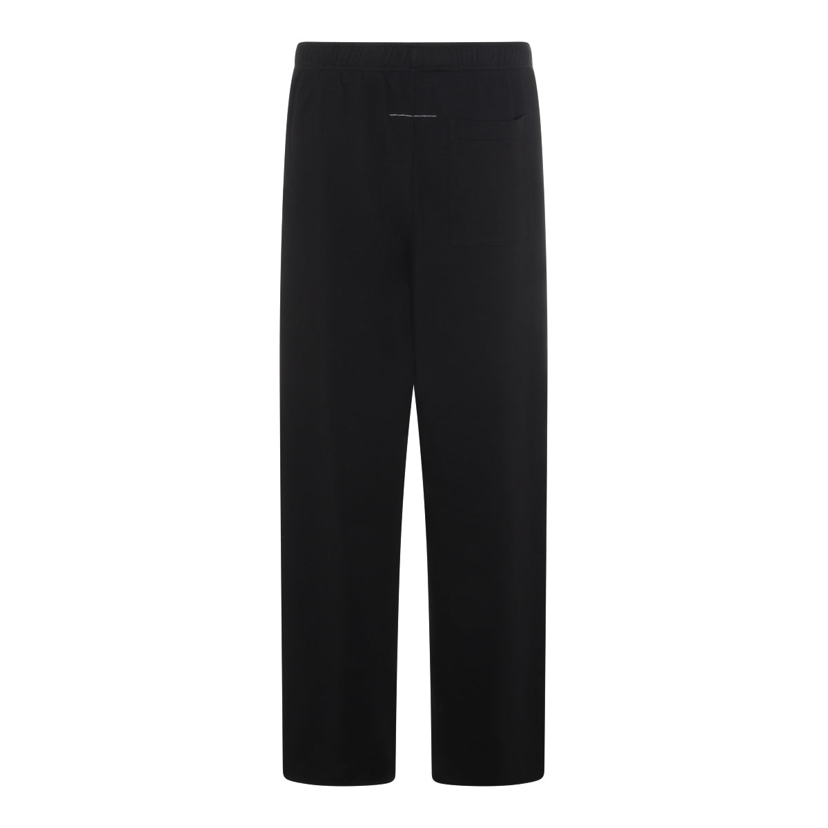 High-Comfort Black Cotton Trousers with Loose Fit