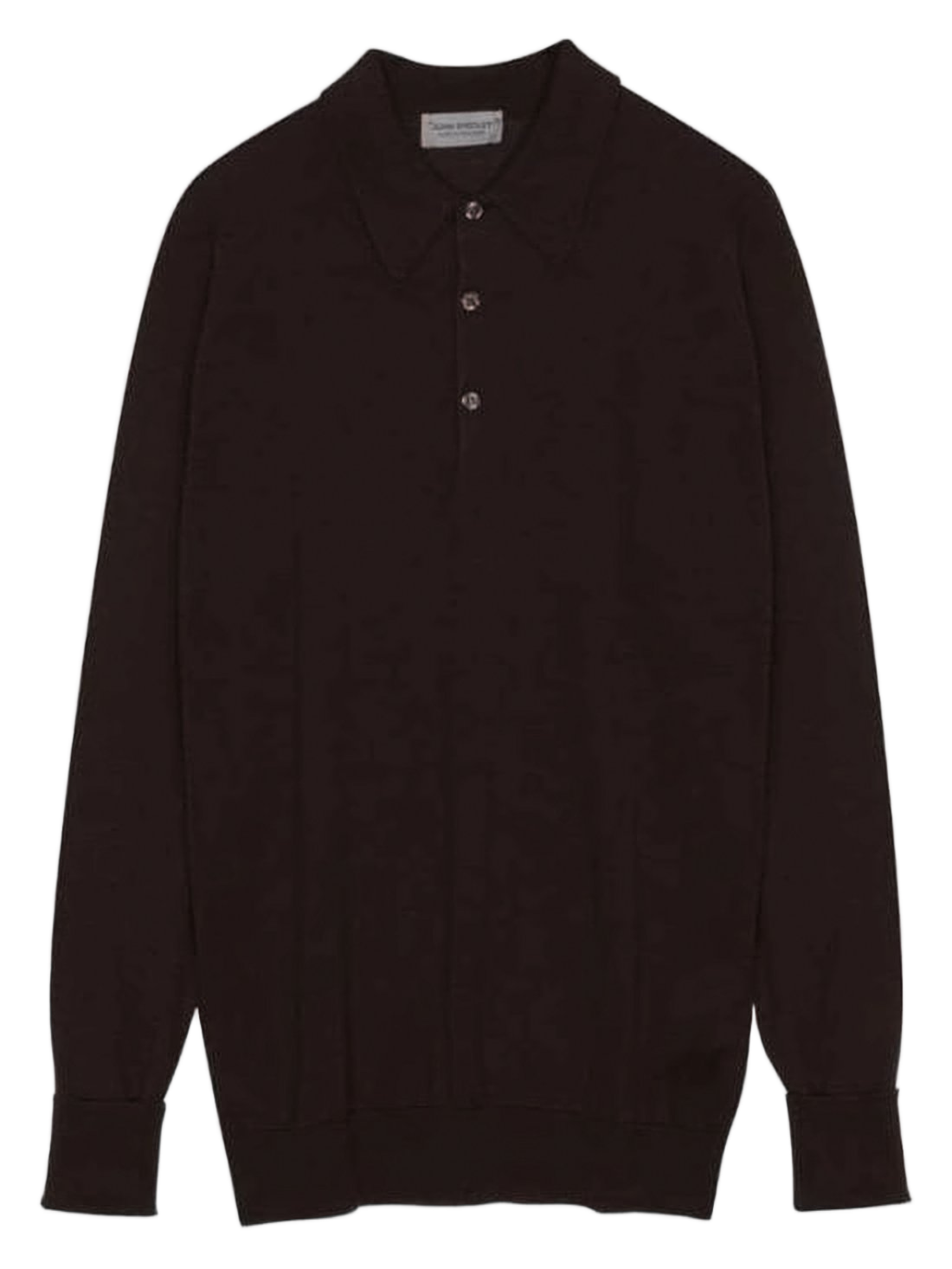 Long-Sleeve Polo Shirt With Classic Collar And Fitted Silhouette