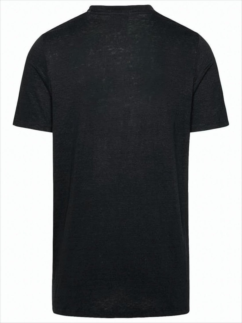 Relaxed-Fit Graphic Linen T-Shirt