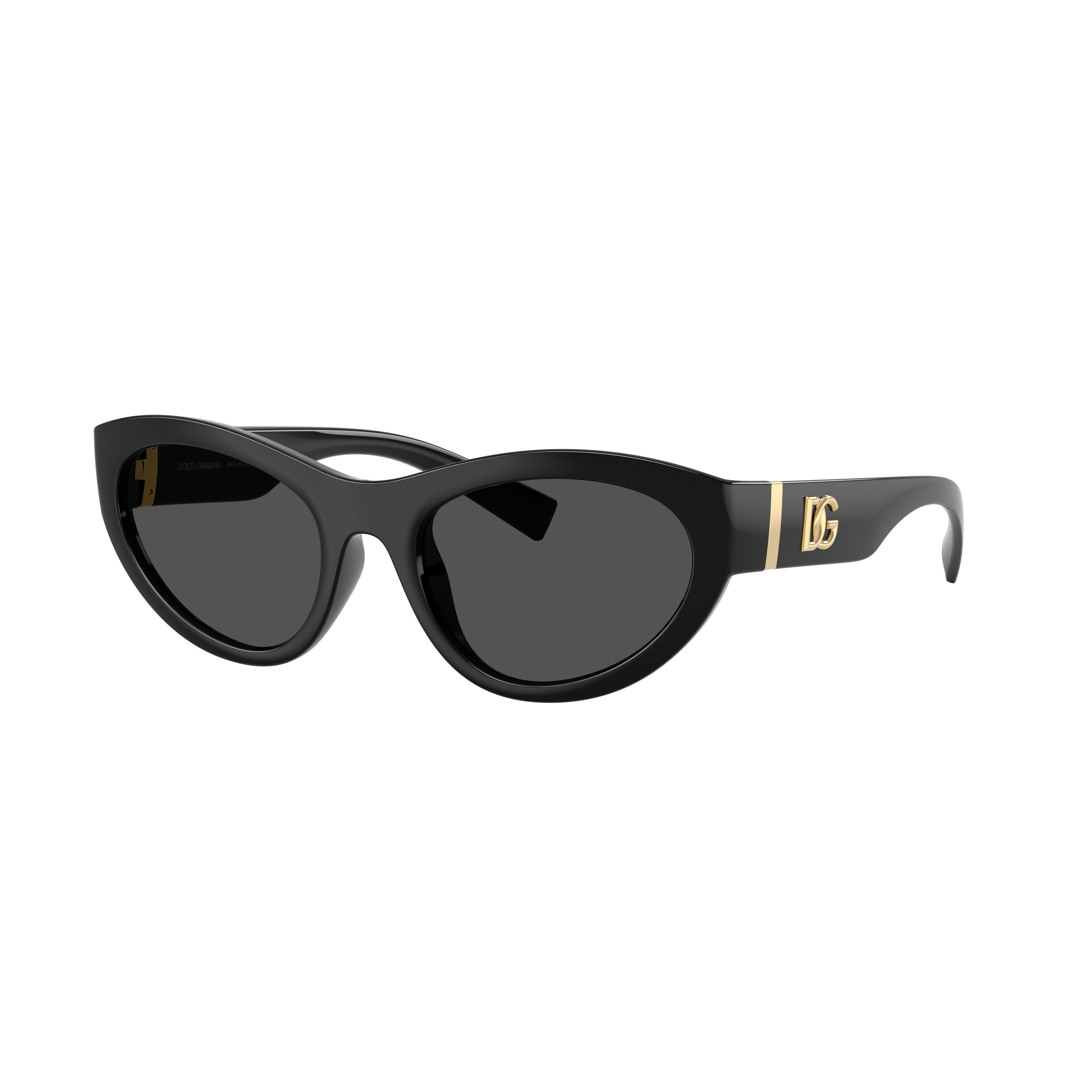 0dg6207 Cat-Eye Sunglasses with Glossy Black Frames
