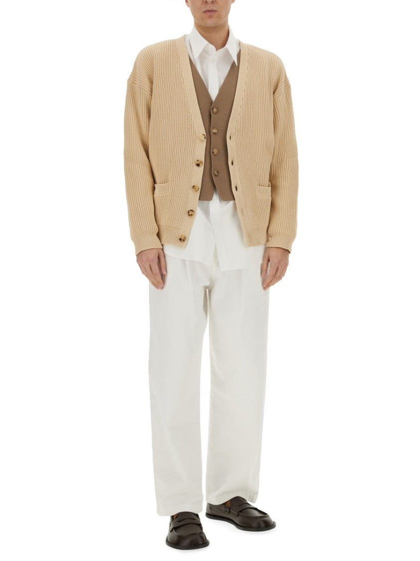 Relaxed Fit Organic Cotton Blend Cardigan