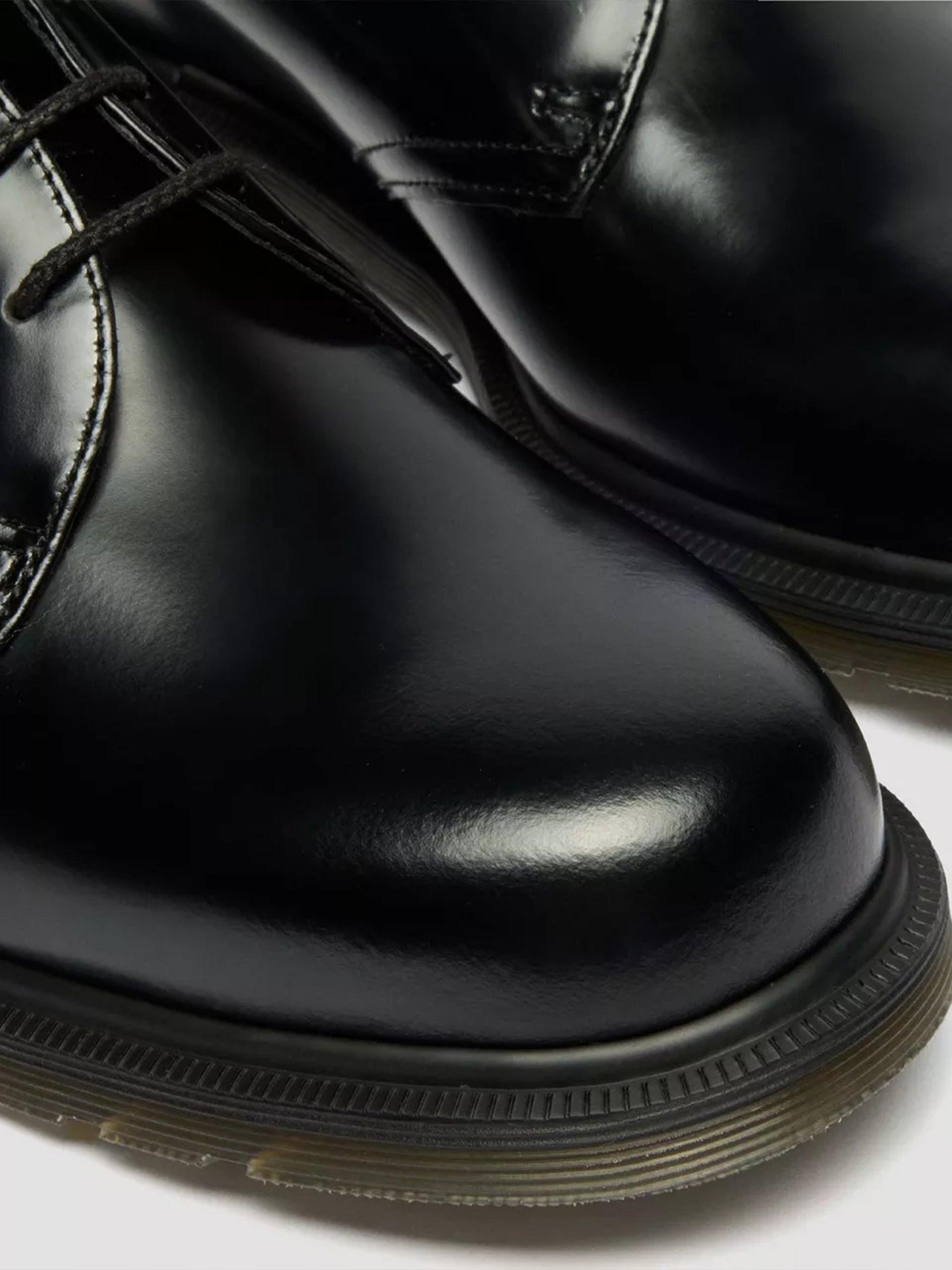 Mayfare Polished Black Leather Derby Shoes