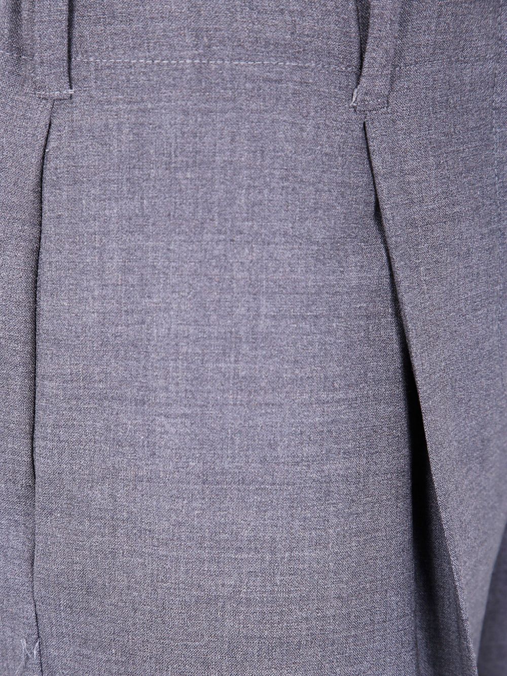 Charcoal Grey Trousers With Front Pleats