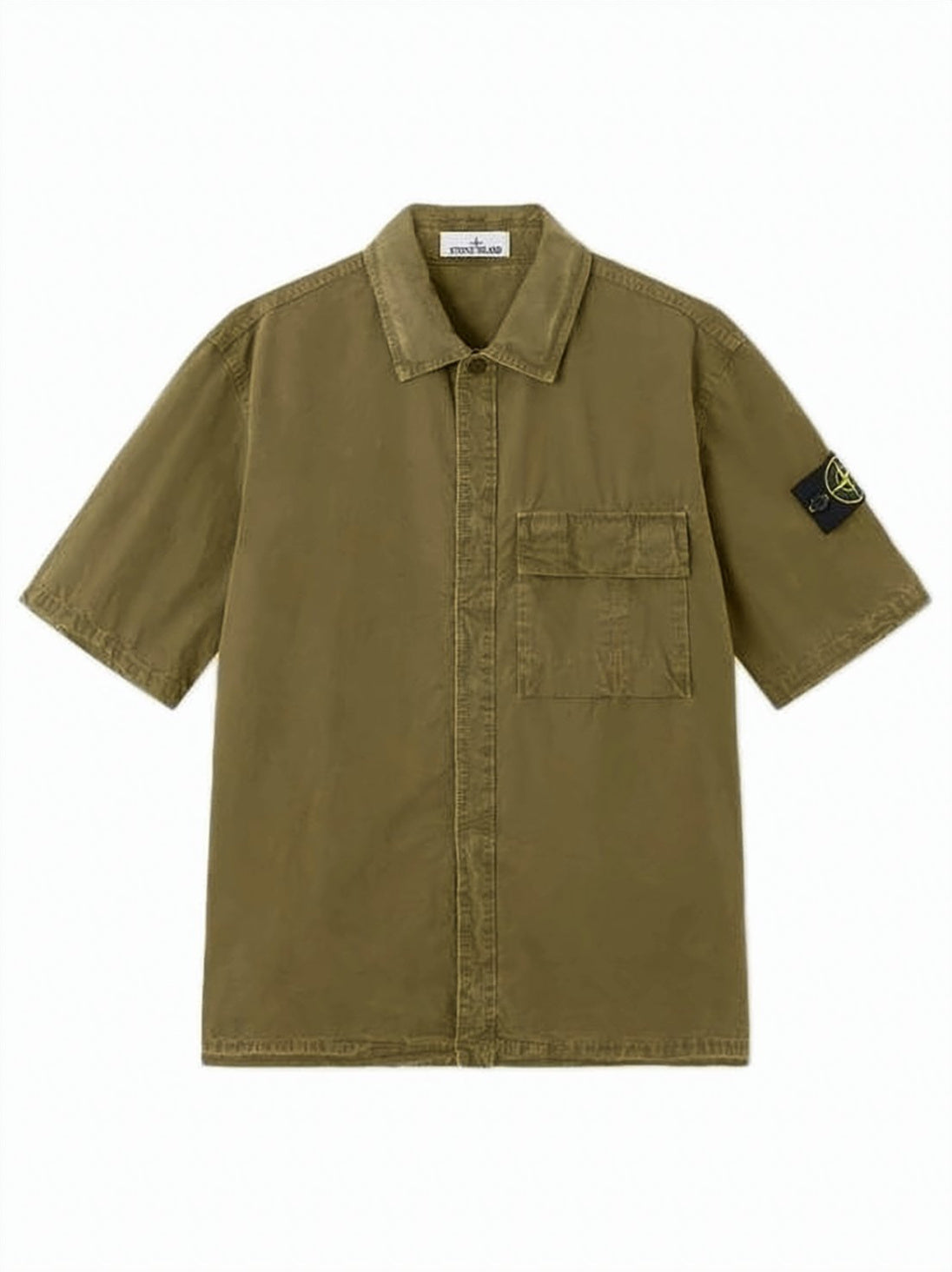 Boxy Brown Short-Sleeve Shirt