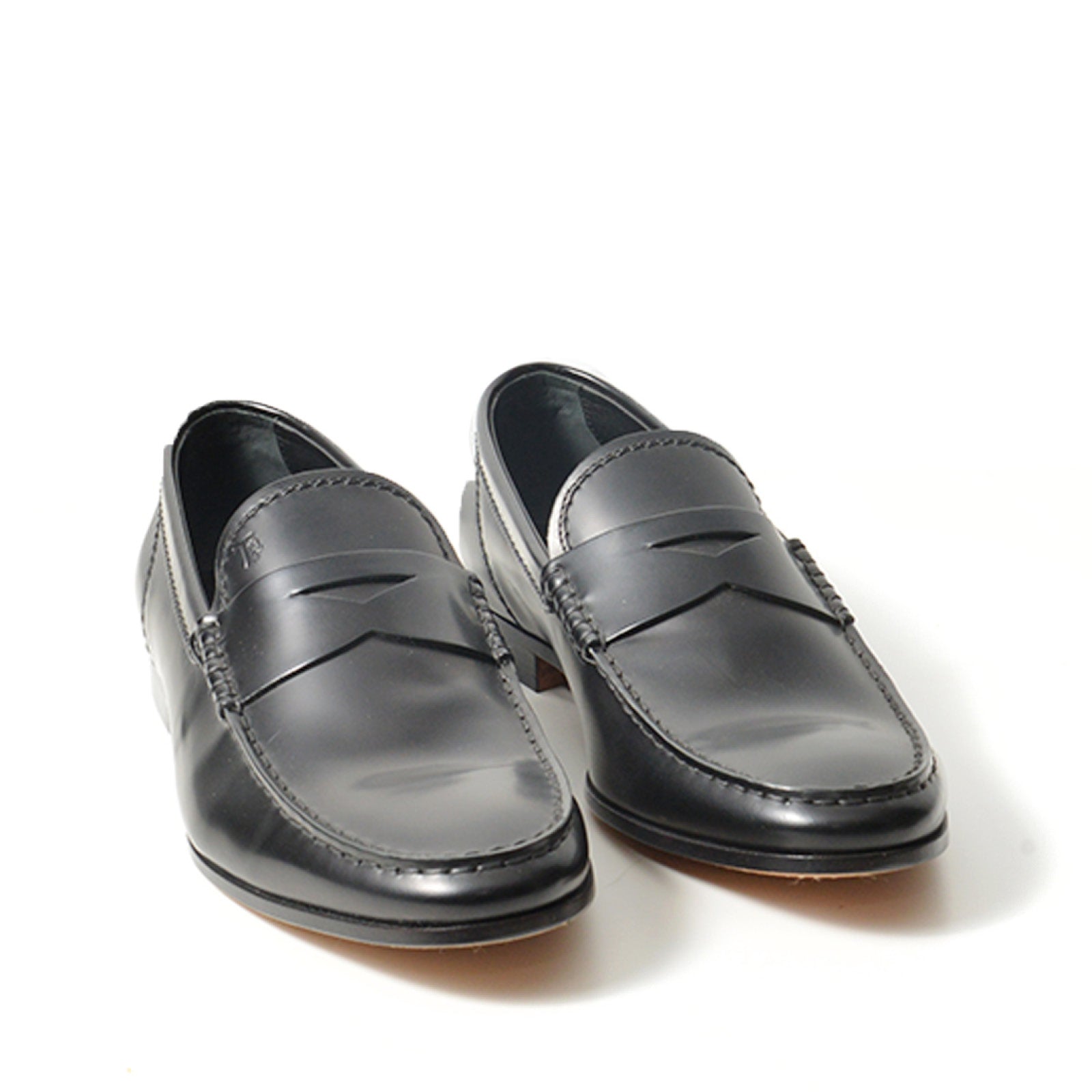 Classic Black Leather Moccasin