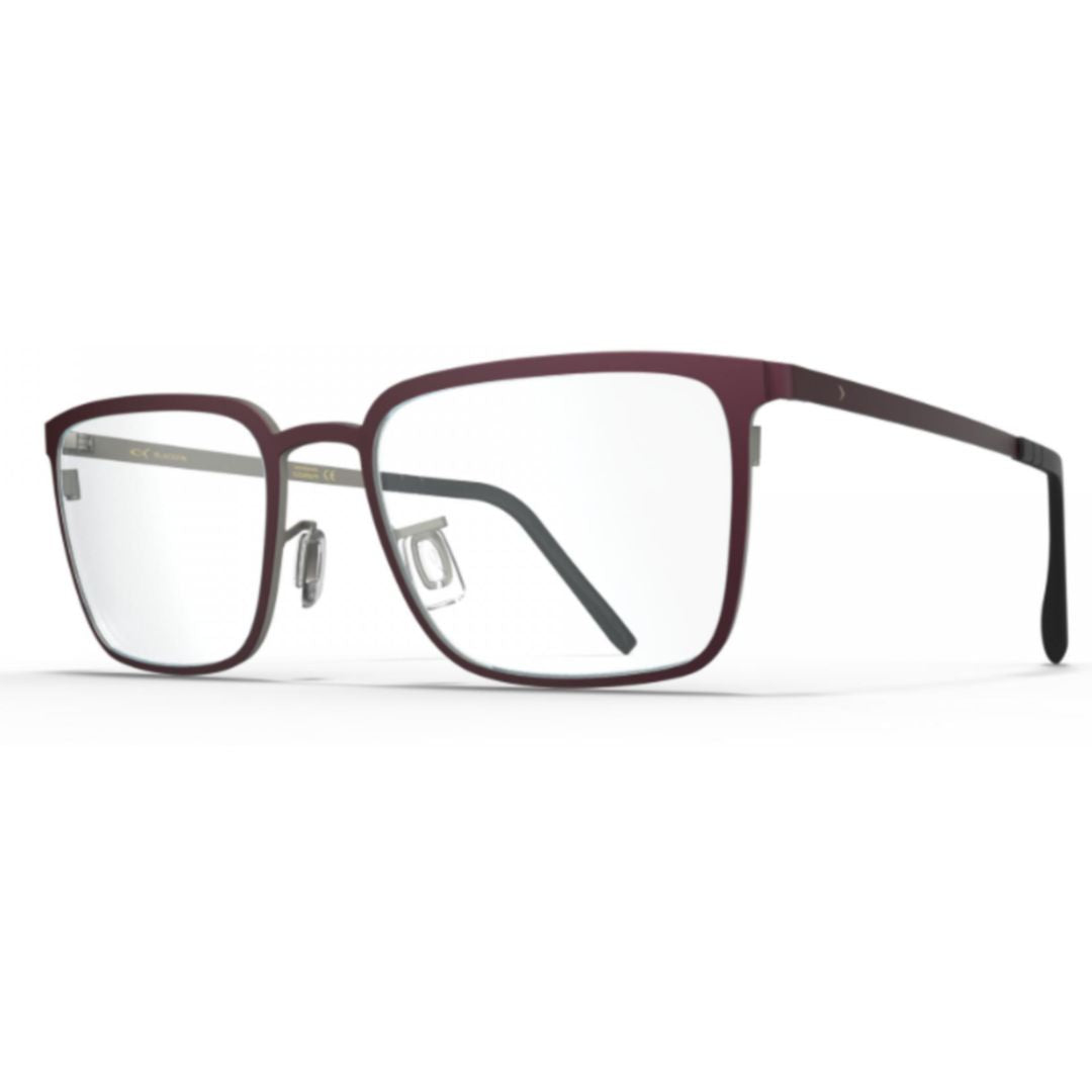 Bf1084 Dover Rectangular Burgundy Eyeglasses with Adjustable Nose Pads