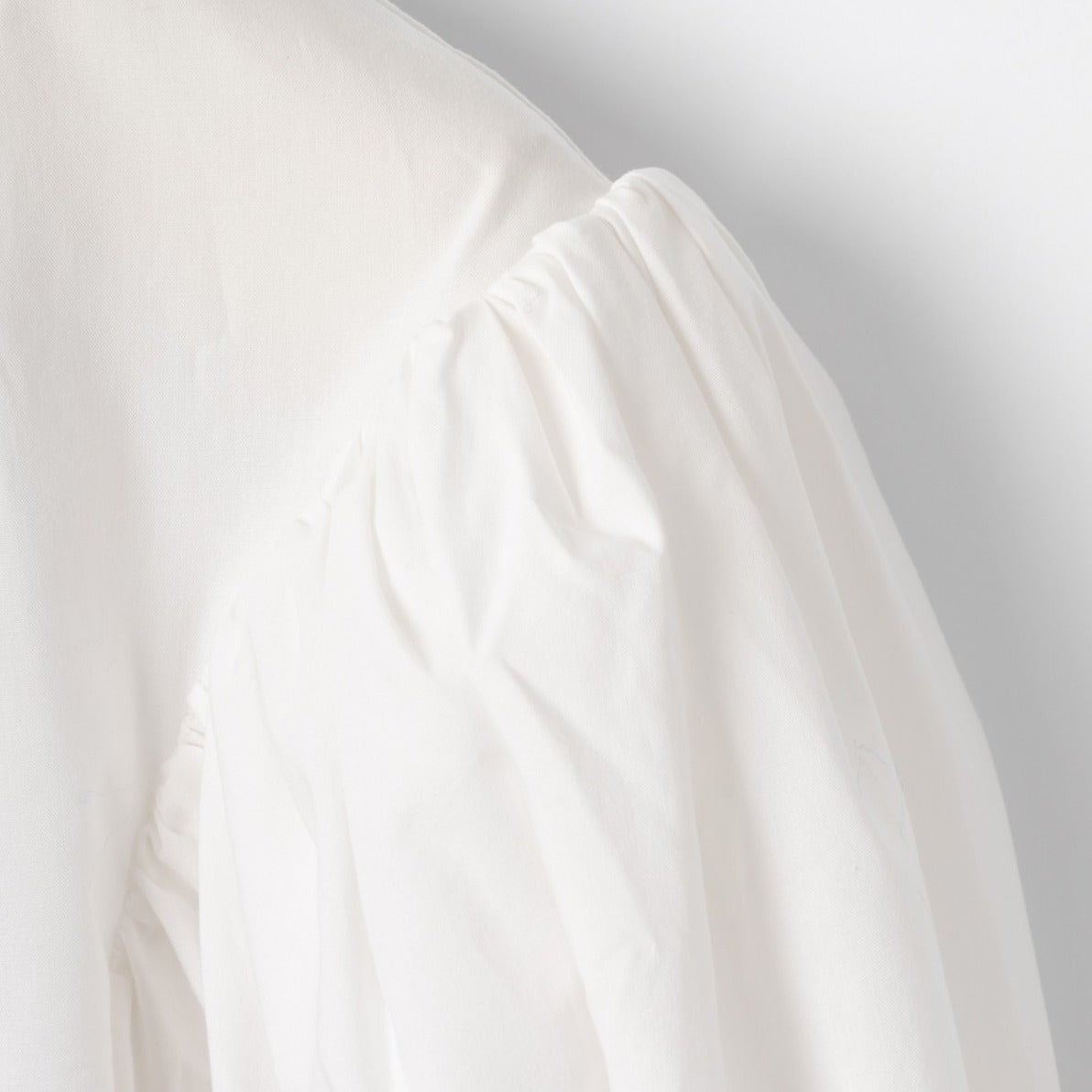 Voluminous Puff Sleeve White Shirt