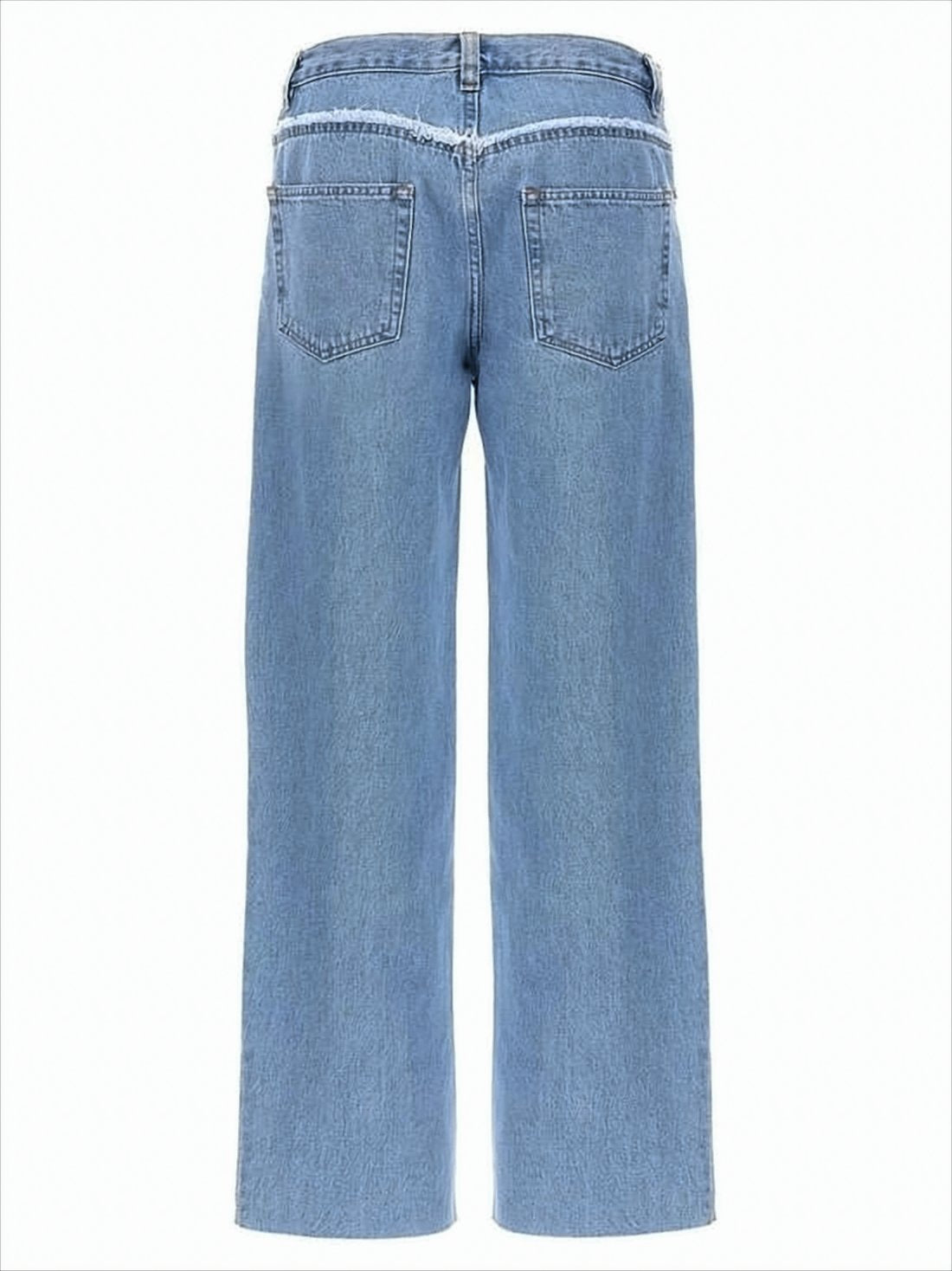 Light Blue Distressed Denim Pants