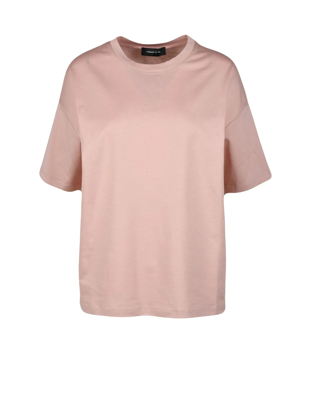 Boxy-Fit Cotton T-Shirt With Crew Neckline