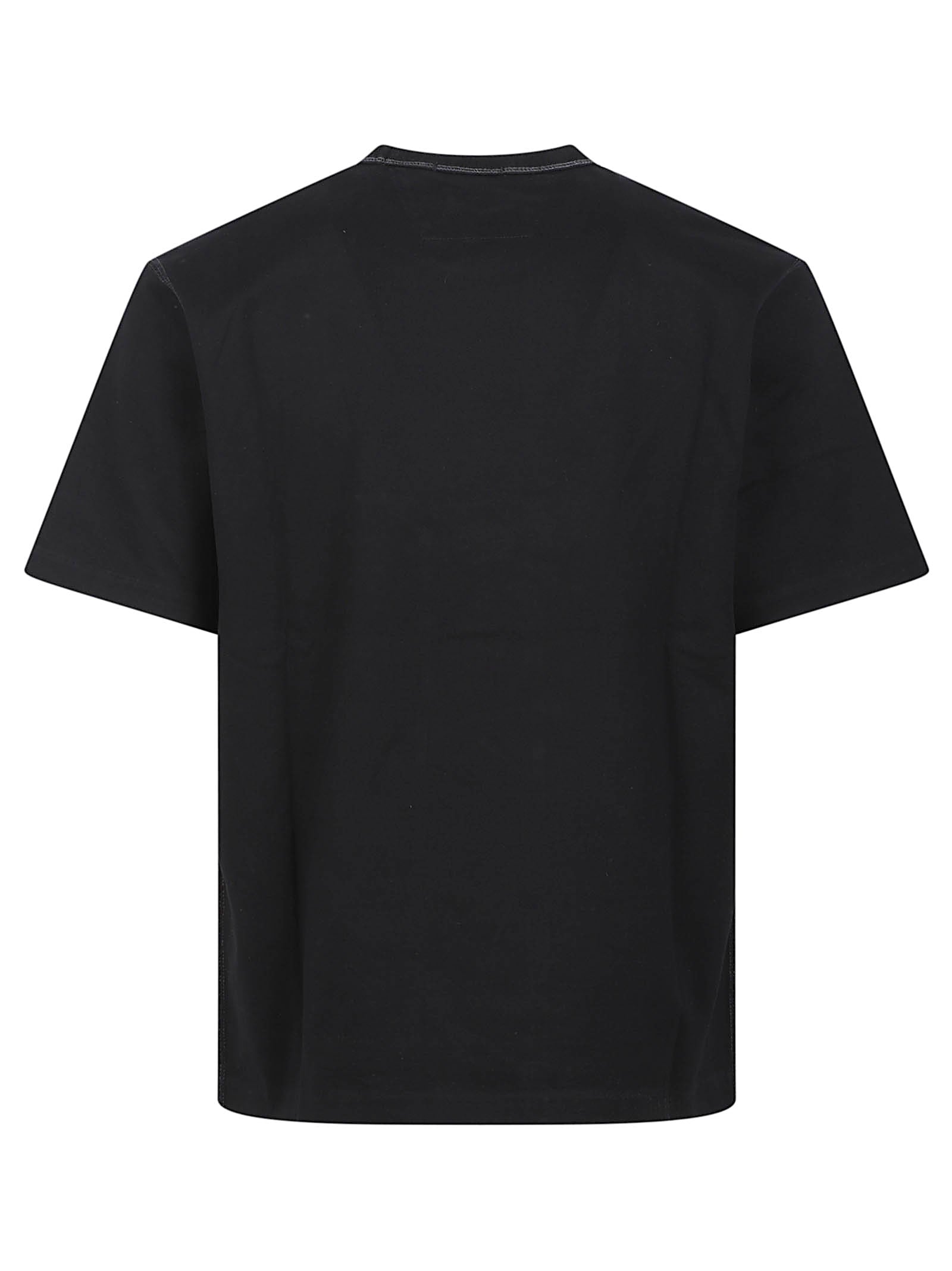 Short-Sleeve Black T-Shirt with Graphic Print