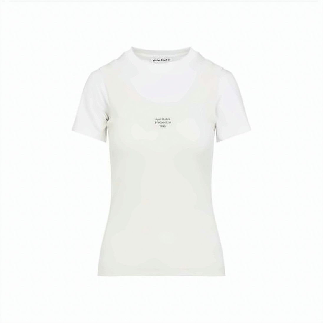 Layered White Cotton Tee with Cream Tank and Logo