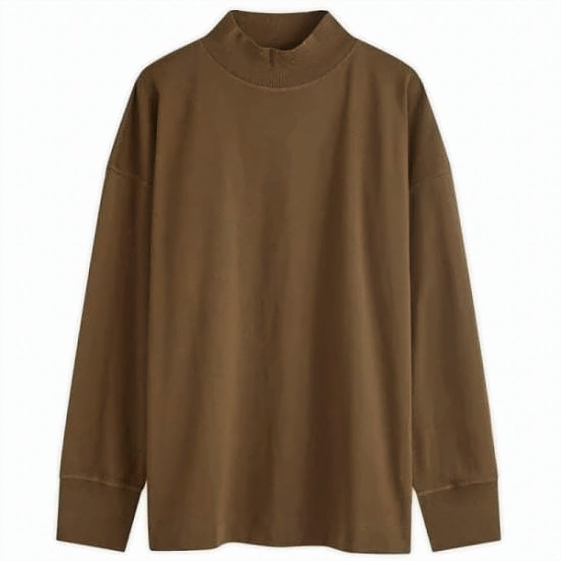 Relaxed Fit Organic Cotton Turtleneck Sweater