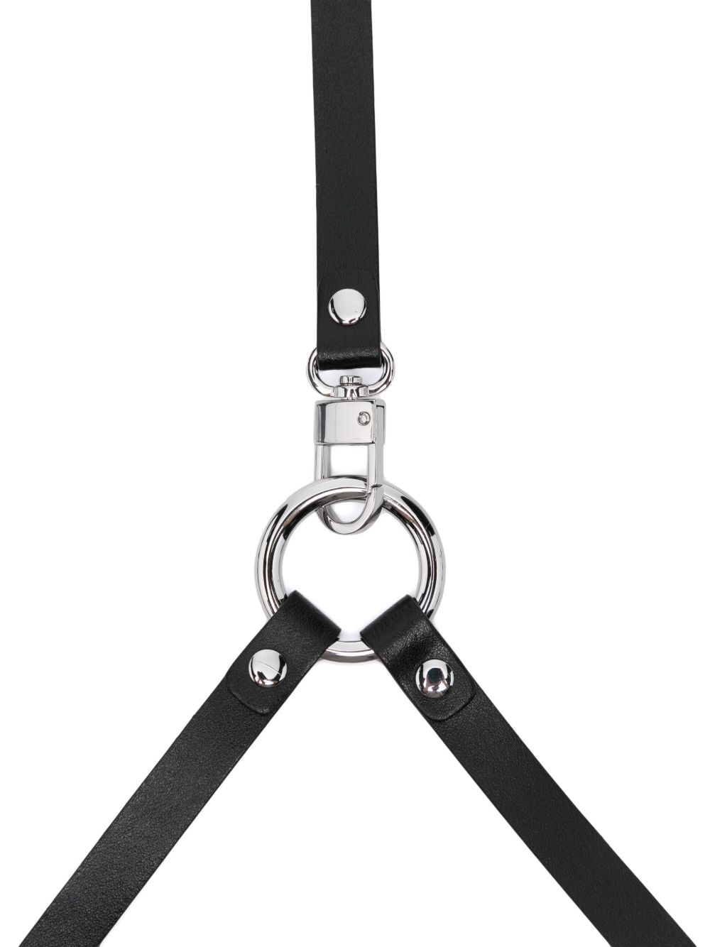 Multi-Strap Belt With Silver Ring Hardware