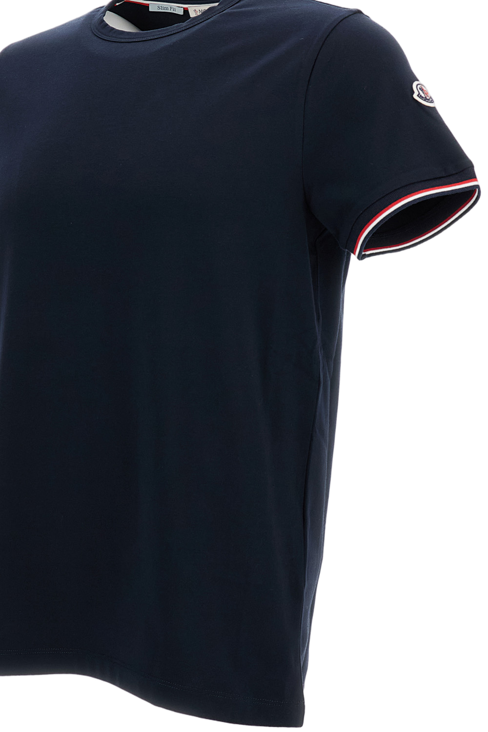 Short-Sleeved T-Shirt with Contrast Tipped Detail