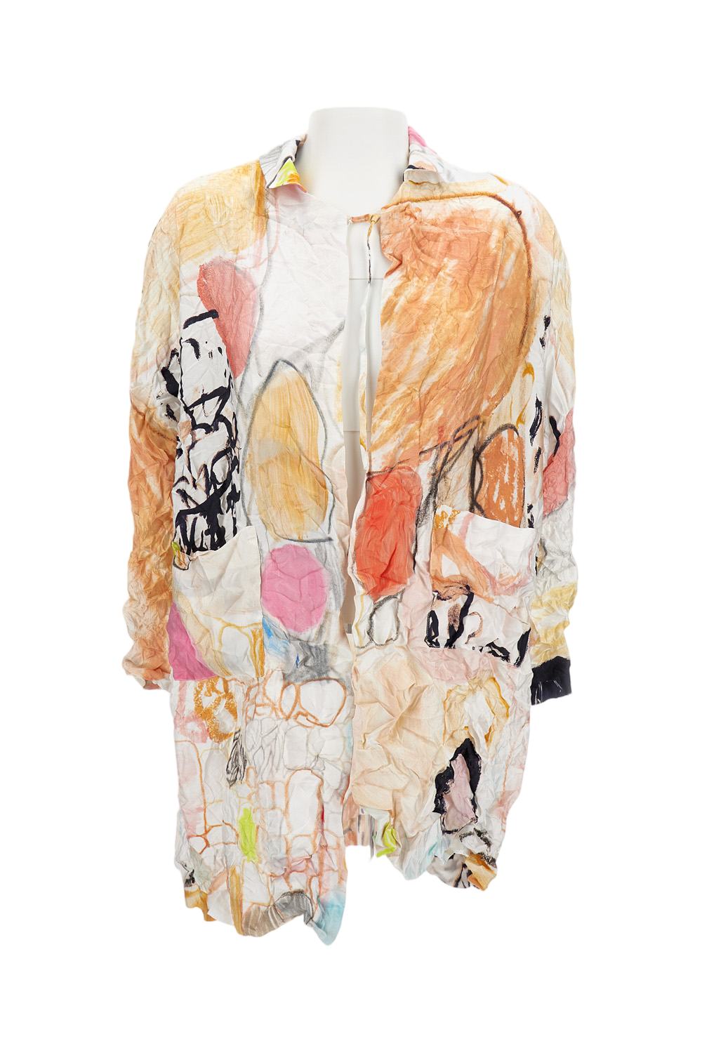 Printed Silk Kimono Jacket