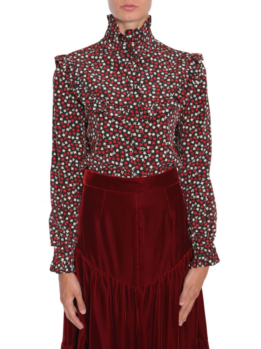 Stand Up Collar Blouse