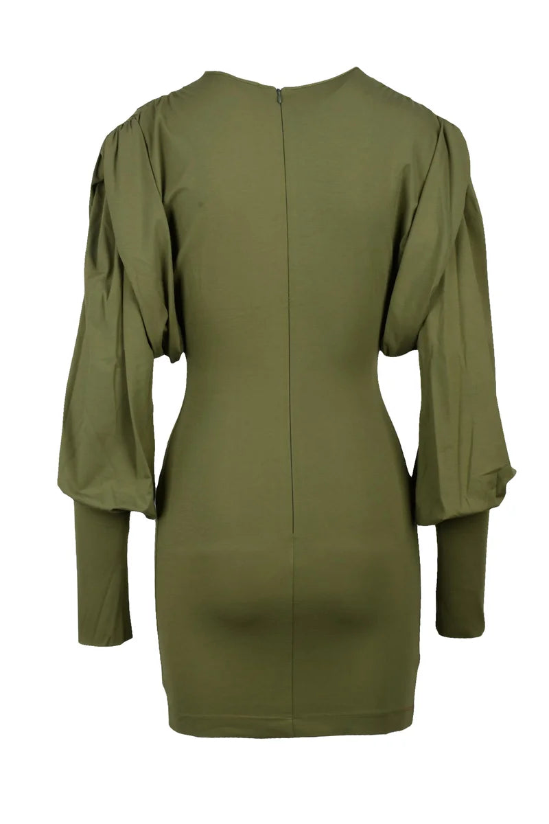 Jersey Sheath Dress - Green