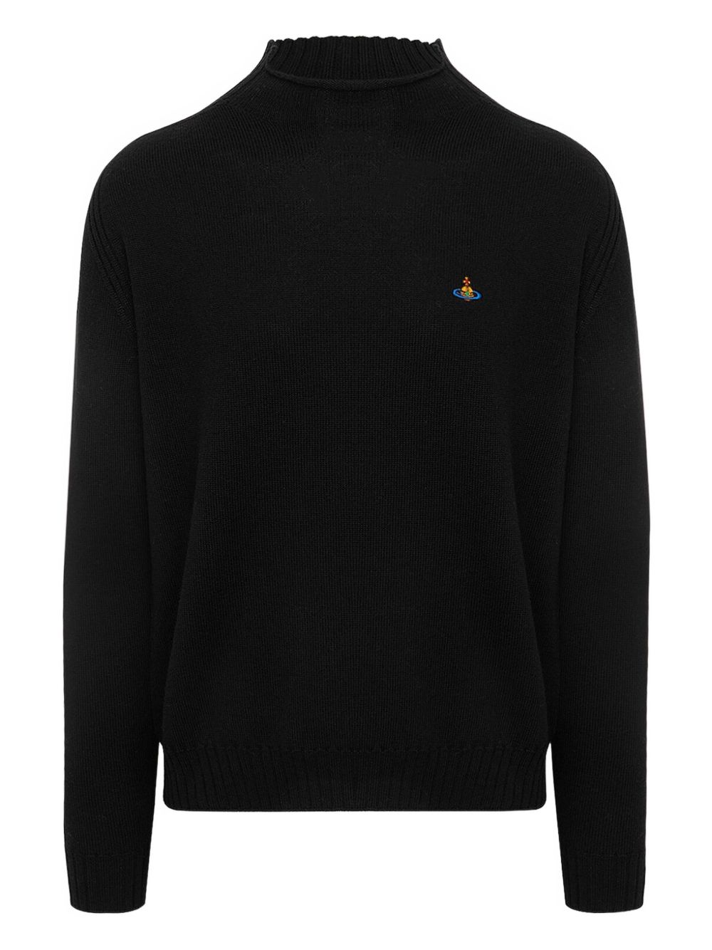 Mock Neck Black Sweater