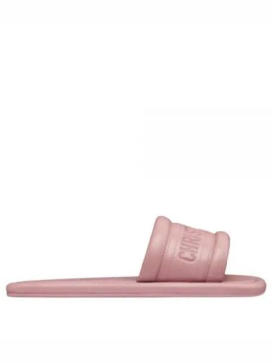 Lambskin Leather Mule Slipper with Embossed Branding