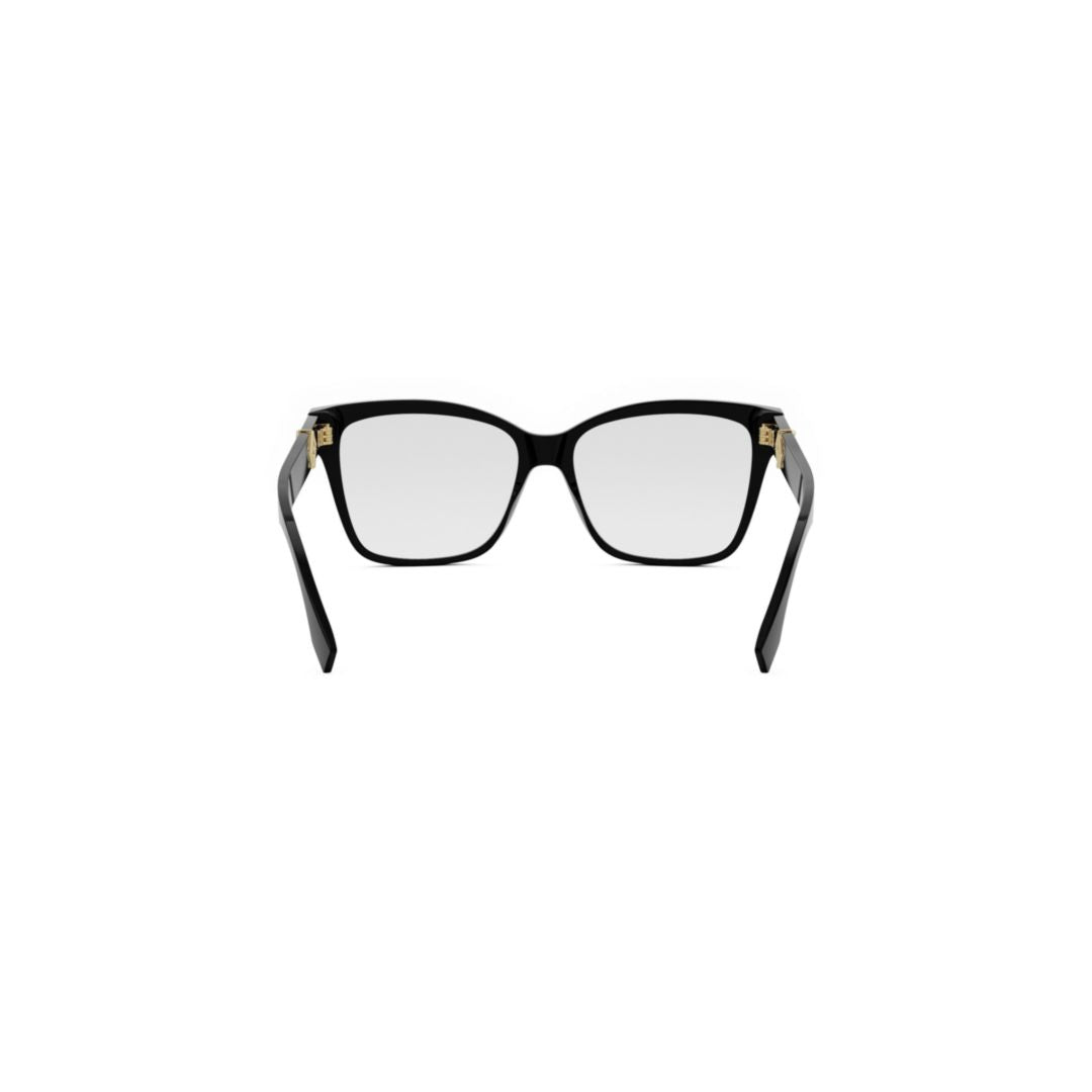 Fe50117i Rectangular Eyeglasses with Gold-tone Accents