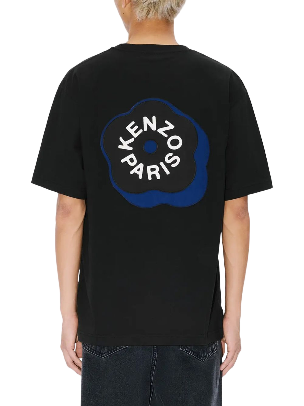 Short-Sleeve T-Shirt in Silk and Nylon Blend