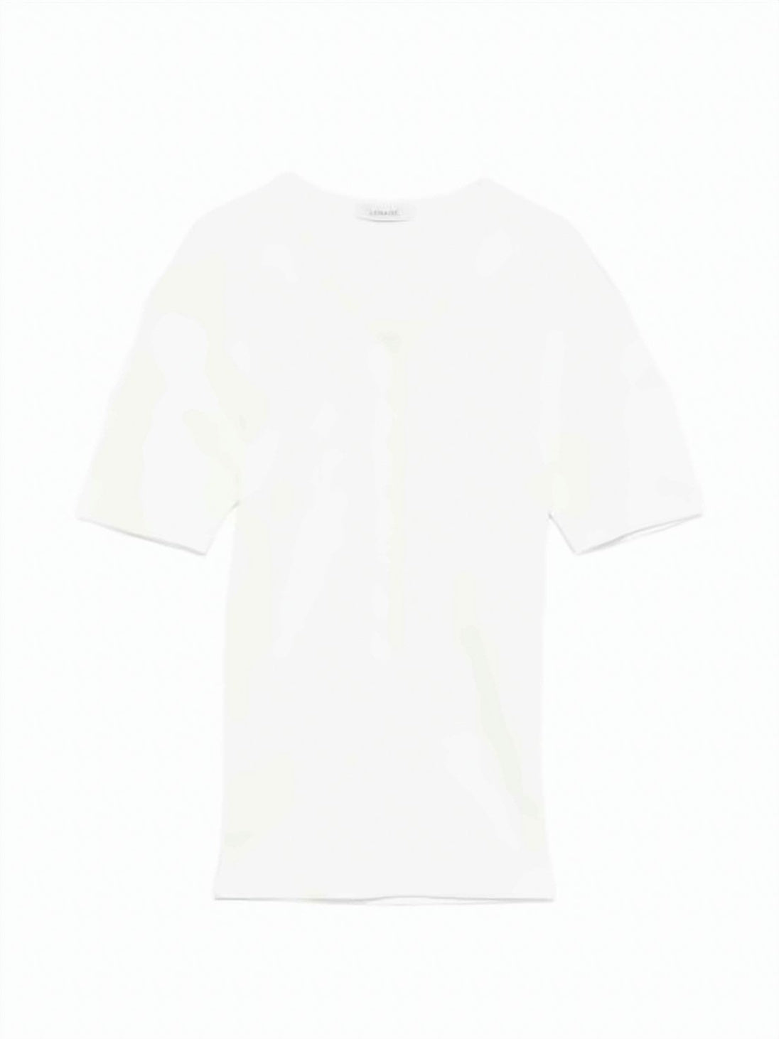 Fitted White Short-Sleeved Top